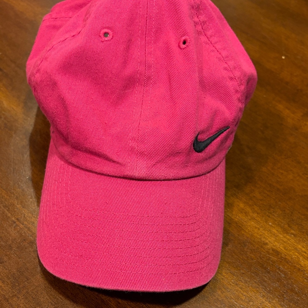 Nike Hot Pink Baseball Cap with Black Swoosh